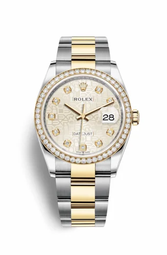 Rolex Datejust 36 Stainless Steel / Yellow Gold / Diamond / Silver Computer / Oyster 126283RBR-0014