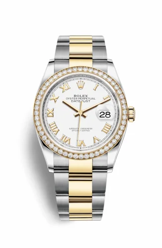 Rolex Datejust 36 Stainless Steel / Yellow Gold / Diamond / White Roman / Oyster 126283RBR-0016