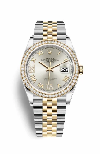 Rolex Datejust 36 Stainless Steel / Yellow Gold / Diamond / Silver Roman Diamond / Jubilee 126283RBR-0017
