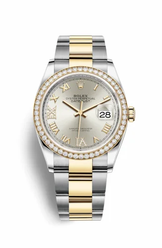 Rolex Datejust 36 Stainless Steel / Yellow Gold / Diamond / Silver Roman Diamond / Oyster 126283RBR-0018