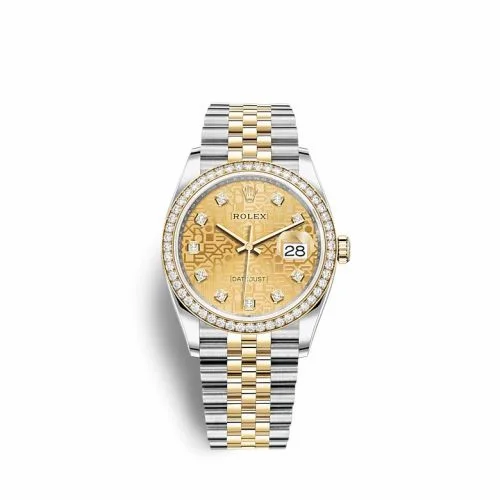 Rolex Datejust 36 Stainless Steel / Yellow Gold / Diamond / Champagne - Computer / Jubilee 126283RBR-0019