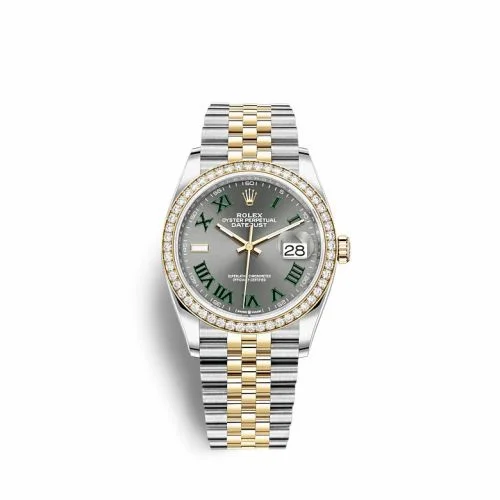 Rolex Datejust 36 Stainless Steel / Yellow Gold / Diamond / Slate - Roman / Jubilee 126283RBR-0021