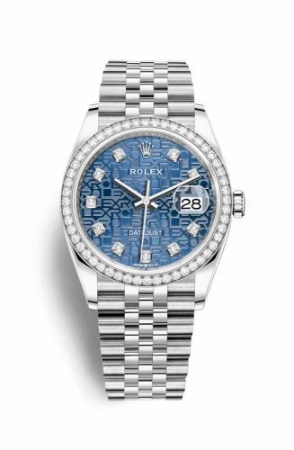 Rolex Datejust 36 Stainless Steel / Diamond / Blue Jubilee / Jubilee 126284RBR-0003