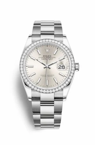 Rolex Datejust 36 Stainless Steel / Diamond / Silver / Oyster 126284RBR-0006