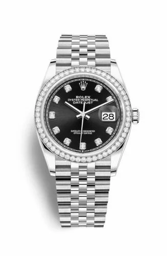 Rolex Datejust 36 Stainless Steel / Diamond / Black-Diamond / Jubilee 126284RBR-0019