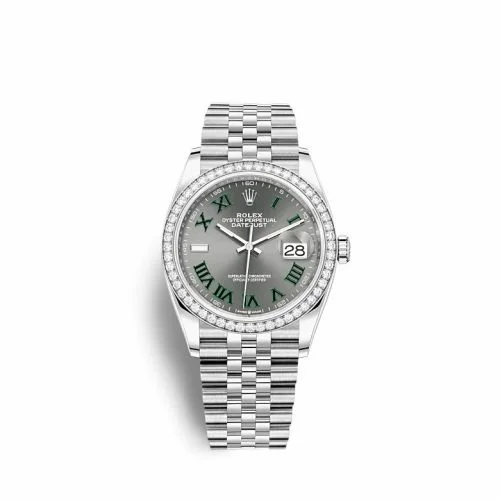 Rolex Datejust 36 Stainless Steel / Diamond / Slate - Roman / Jubilee 126284RBR-0037