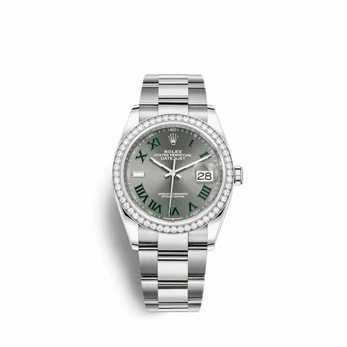 Rolex Datejust 36 Stainless Steel / Diamond / Slate - Roman / Oyster 126284RBR-0038