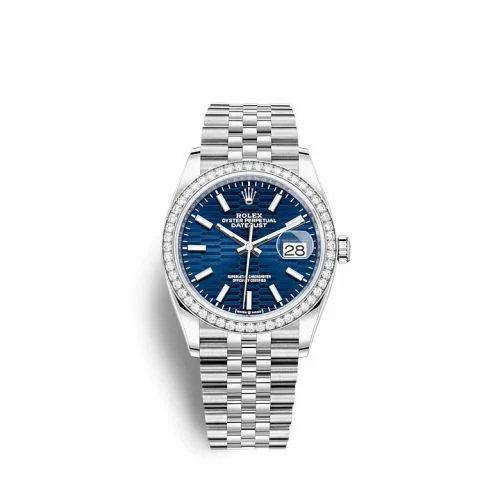Rolex Datejust 36 Stainless Steel / Diamond / Blue - Fluted / Jubilee 126284RBR-0041