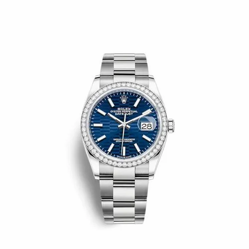 Rolex Datejust 36 Stainless Steel / Diamond / Blue - Fluted / Oyster 126284RBR-0042
