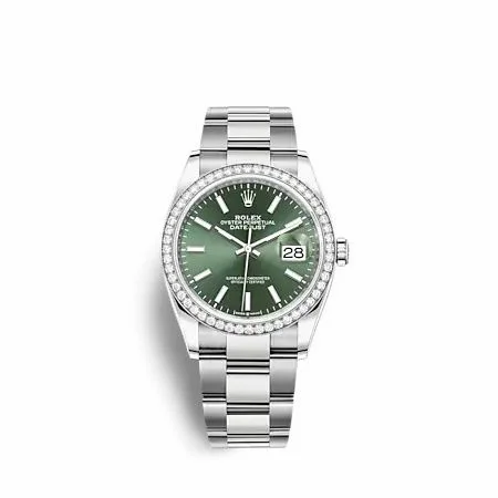 Rolex Datejust 36 Stainless Steel - Diamond / Green / Oyster 126284RBR-0044
