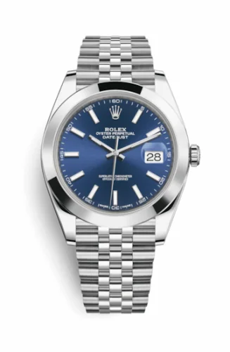 Rolex Datejust 41 Stainless Steel Smooth / Jubilee / Blue 126300-0002