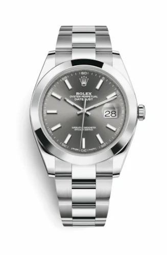 Rolex Datejust 41 Stainless Steel Smooth / Oyster / Dark Rhodium 126300-0007
