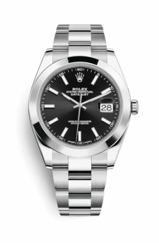 Rolex Datejust 41 Stainless Steel Smooth / Oyster / Black 126300-0011