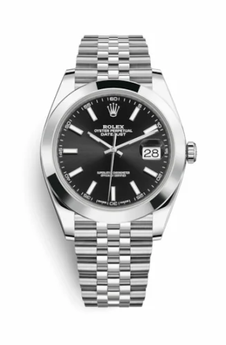 Rolex Datejust 41 Stainless Steel Smooth / Jubilee / Black 126300-0012