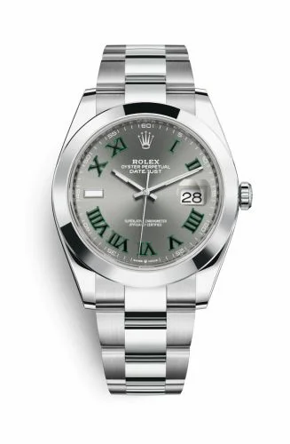 Rolex Datejust 41 Stainless Steel Smooth / Oyster / Slate Roman 126300-0013