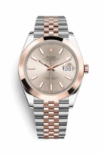 Rolex Datejust 41 Rolesor Everose Smooth / Jubilee / Sundust 126301-0010