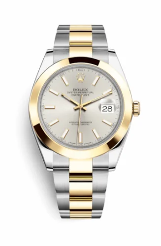 Rolex Datejust 41 Rolesor Yellow Smooth / Oyster / Silver 126303-0001