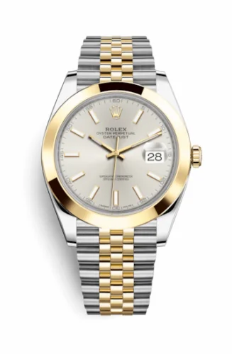 Rolex Datejust 41 Rolesor Yellow Smooth / Jubilee / Silver 126303-0002