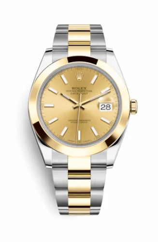 Rolex Datejust 41 Rolesor Yellow Smooth / Oyster / Champagne 126303-0009