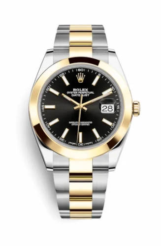 Rolex Datejust 41 Rolesor Yellow Smooth / Oyster / Black 126303-0013