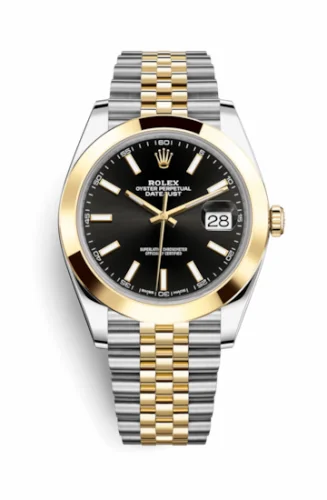 Rolex Datejust 41 Rolesor Yellow Smooth / Jubilee / Black 126303-0014