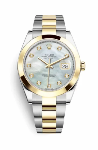 Rolex Datejust 41 Rolesor Yellow Smooth / Oyster / MOP 126303-0017