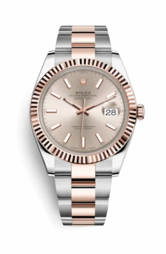Rolex Datejust 41 Rolesor Everose Fluted / Oyster / Sundust 126331-0009