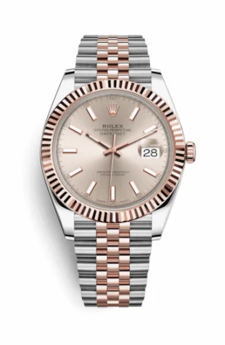 Rolex Datejust 41 Rolesor Everose Fluted / Jubilee / Sundust 126331-0010