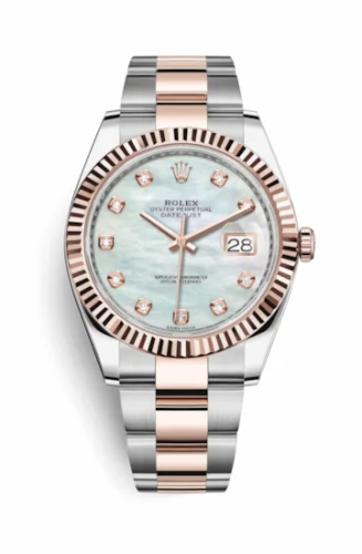 Rolex Datejust 41 Rolesor Everose Fluted / Oyster / MOP 126331-0013