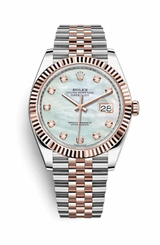 Rolex Datejust 41 Rolesor Everose Fluted / Jubilee / MOP 126331-0014