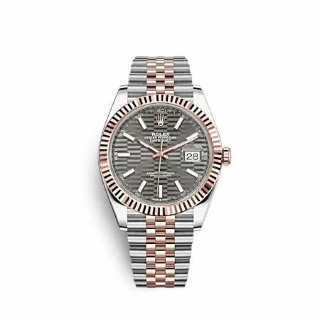 Rolex Datejust 41 Rolesor Everose - Fluted / Jubilee / Slate - Fluted 126331-0020