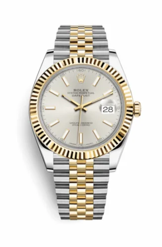 Rolex Datejust 41 Rolesor Yellow Fluted / Jubilee / Silver 126333-0002