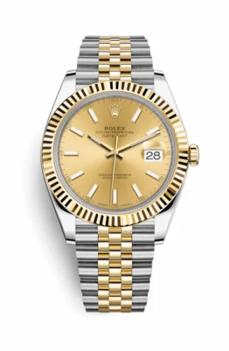 Rolex Datejust 41 Rolesor Yellow Fluted / Jubilee / Champagne 126333-0010
