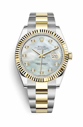 Rolex Datejust 41 Rolesor Yellow Fluted / Oyster / MOP - Diamond 126333-0017