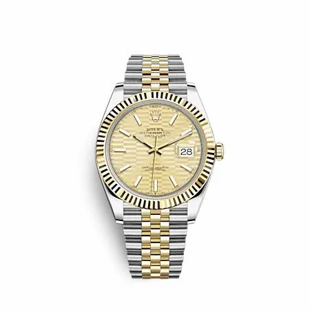 Rolex Datejust 41 Rolesor Yellow - Fluted / Jubilee / Champagne - Fluted 126333-0022