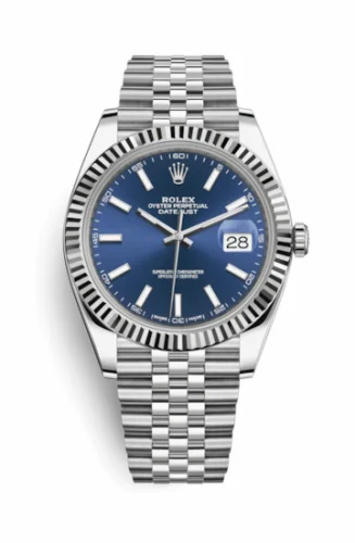 Rolex Datejust 41 Stainless Steel Fluted / Jubilee / Blue 126334-0002