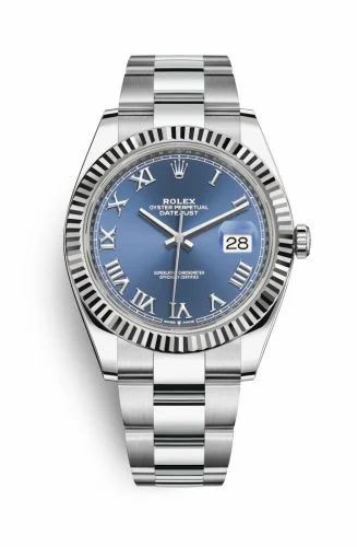 Rolex Datejust 41 Stainless Steel Fluted / Blue - Roman / Oyster 126334-0025