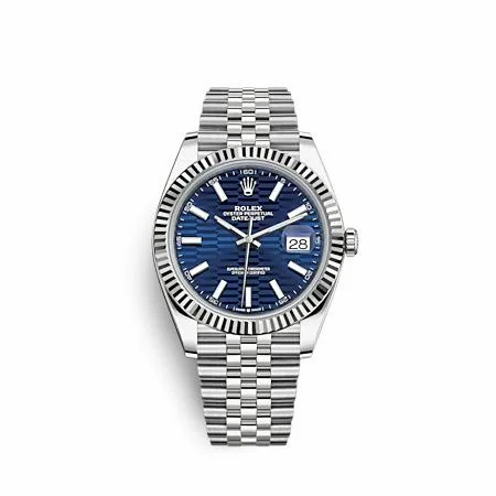 Rolex Datejust 41 Stainless Steel - Fluted / Blue - Fluted / Jubilee 126334-0032