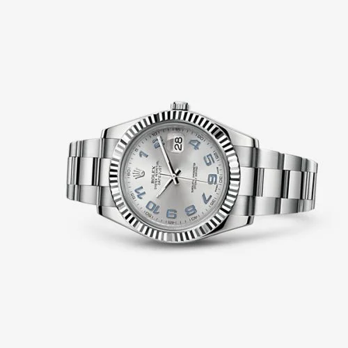 Rolex Datejust II Fluted Rhodium 116334-0001