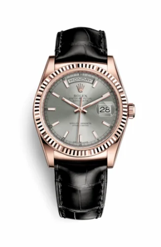 Rolex Day-Date 36 Everose / Strap / Rhodium 118135-0005