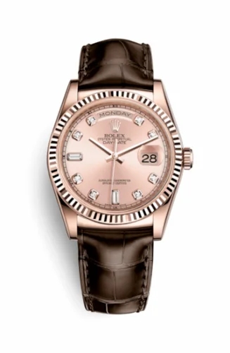 Rolex Day-Date 36 Everose / Strap / Pink Diamond 118135-0062