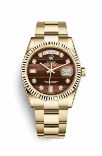 Rolex Day-Date 36 Yellow Gold Fluted / Oyster / Bull's Eye 118238-0420