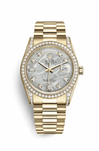 Rolex Day-Date 36 Yellow Gold Diamonds / President / Meteorite 118388-0020