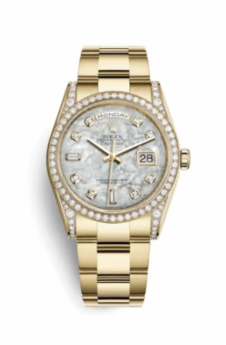 Rolex Day-Date 36 Yellow Gold Diamond / Oyster / MOP 118388-0119