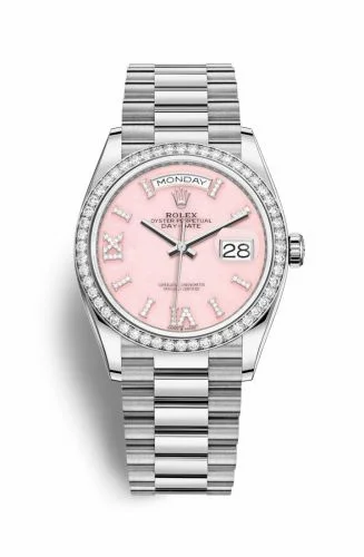 Rolex Day-Date 36 White Gold / Diamond / Opal-Diamond / President 128349RBR-0008