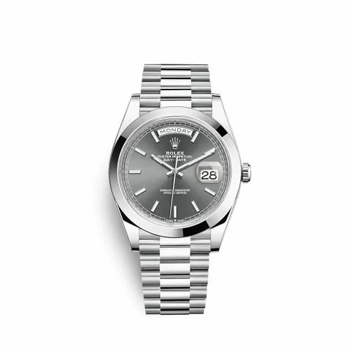 Rolex Day-Date 40 Platinum / Grey 228206-0045