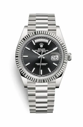 Rolex Day-Date 40 White Gold / Black 228239-0004
