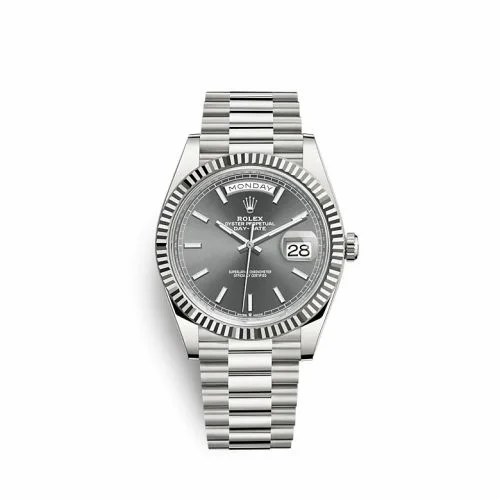 Rolex Day-Date 40 White Gold / Grey 228239-0060