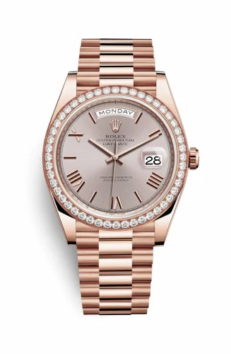 Rolex Day-Date 40 Everose - Diamond / Sundust - Roman 228345rbr-0008