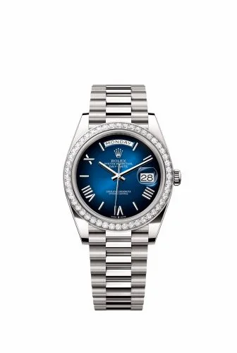Rolex Day-Date 40 White Gold - Diamond / Blue Ombré 228349RBR-0045